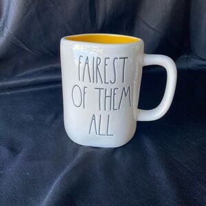Rae Dunn Disney White Mug with Yellow Interior - Fairest of Them All